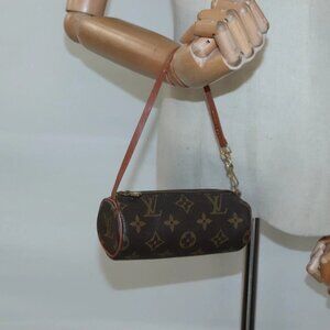 LOUIS VUITTON Monogram Papillon Pouch LV Auth